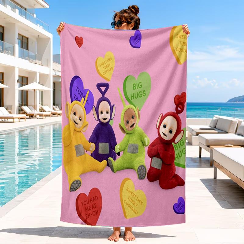 Teletu-bbies Celebrate Pride Beach Towel, Microfiber Beach Towel, Perfect For Pool, Beach, Travel, Home Decor Beach Party Fan Gifts