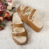 Fashion 2024 Spring and Autumn Women High Appearance Warm Fashion Slippers Women Comfortable Non-slip Comfortable Slippers Slides Women
