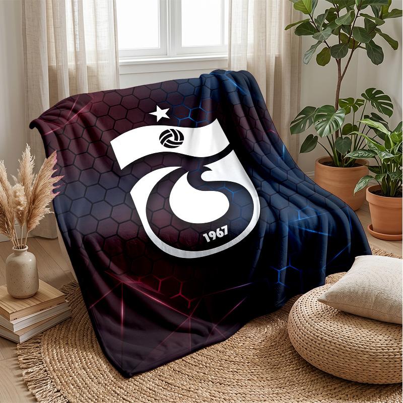 Manta de Franela Suave y Polar del Trabzonspor FC Ligera Acogedora Cálida Manta de Tiro Para Sofá Cama Decoración del Hogar