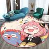S- SPY×FAMILY Japanese Anime Cute Anya Forger Print Round Carpet.Bedroom,Balcony,Entry Door,Chair Non-slip Mat.Gift,Picnic,Rug