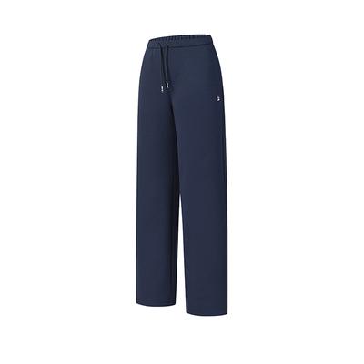 Fleece Lined Warm Fashion Simple Classic Retro Tennis Casual Versatile Loose Comfortable Knitted Sports Pants Women Bottoms A11W613605FBU