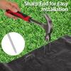 10 Pcs U-shaped Garden Nails Artificial Grass Nails Heavy Fence Pile Nails Fixed Lawn Barrier Ground Nails Gardening Tools