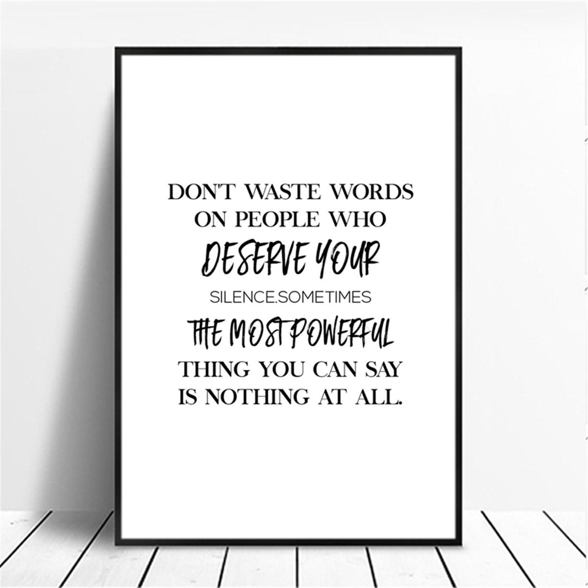 

Минимализм, английские предложения, вдохновляющие слова, постеры, принты, холст, живопись, настенные художественные фотографии, украшение для гостиной, дома 30x40cm No Framed