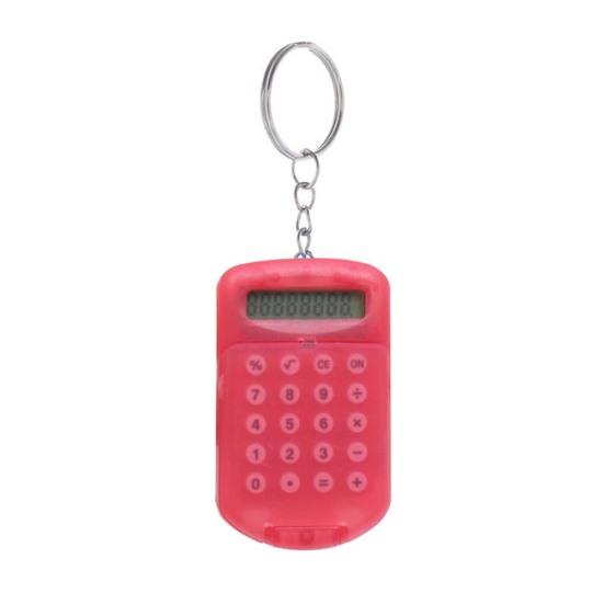 Portable Mini Flip Calculator Hanging Pendant Keychain Keyring Key Holder Gift