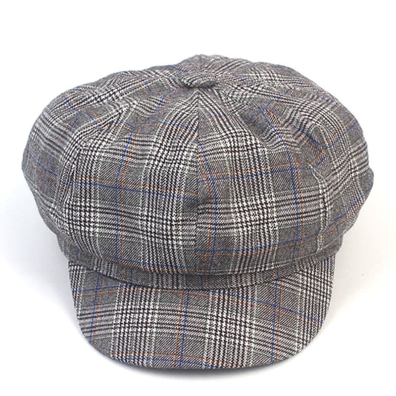 Universal Chemistry Cotton Glencheck Gray Newsboy Cap