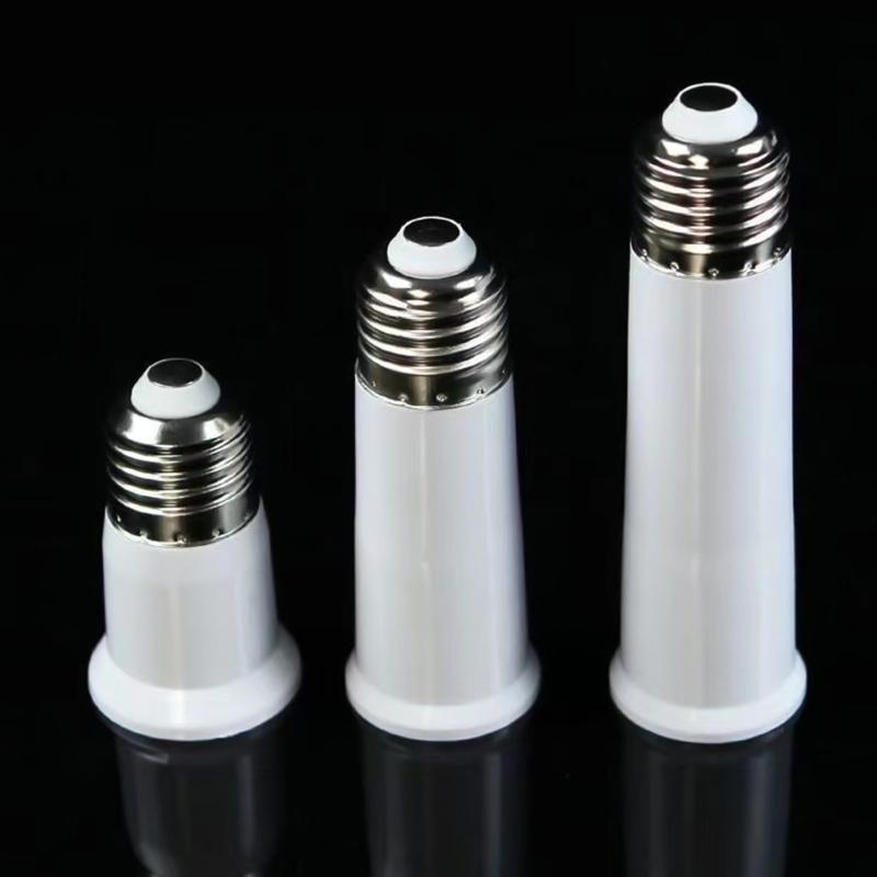 E27 to E27 Light Socket Extender for Medium Light Bulb Extender Extension Socket 65mm 95mm 120mm
