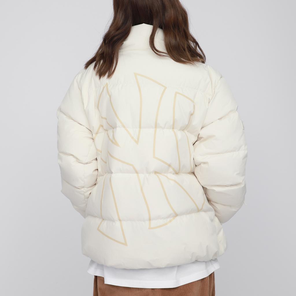 MLB Down Jacket Short Unisex Milk White 3ADJB0116-50CRS