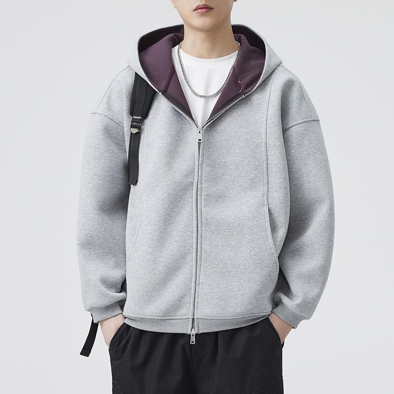 Men's Color Block Loose Casual Hoodie - Autumn 2026 Trendy American Style