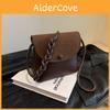 Sac à bandoulière chic et stylé, petit, polyvalent, design minimaliste pour un usage quotidien, en couleurs noir, marron et café