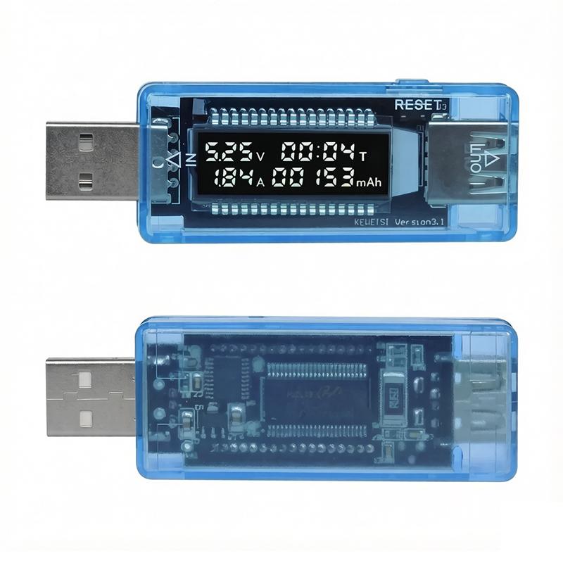 USB Voltage Current Tester DC 1‑11V 1‑1A Digital Power Capacity Meter mAh Time Detector USB Port Charging Parameter Monitor
