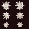6Pcs/Set Hollow Christmas 3D Paper Snowflake Pendant Three-dimensional Christmas Decorations  Gifts