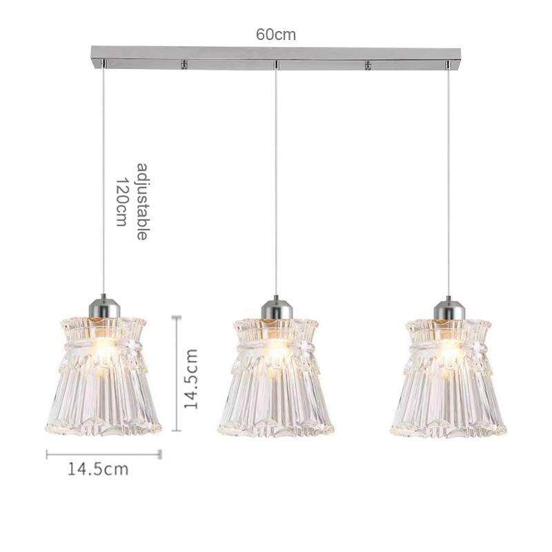 Modern Glass Pendant Light for Bedroom Kitchen Dining Room Hanging Lamp LED Flower Luminaire Chandelier Nordic Lighting Cafe Bar