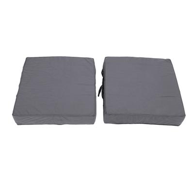 2 STK. Terrassenstuhl-Kissen 18,9x18,9x3,94in Outdoor-Sitzkissen für Terrassenmöbel Gartensofa