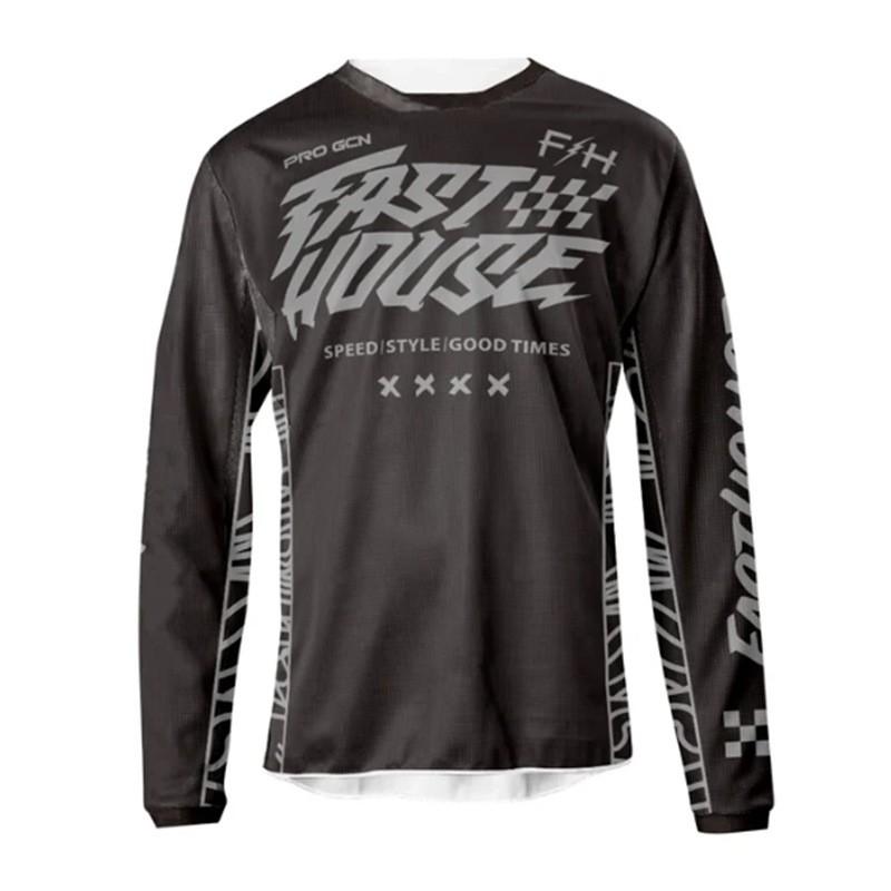 Fasthouse Off-Road Motorrad Radtrikot Schnelltrocknend Langarm MTB Downhill Trikot Herren Damen