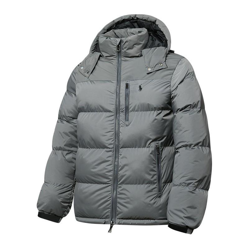 Detachable Hood Winter Puffer Jacket Couples - Thick Warm Windproof Waterproof Solid Color Casual Coat