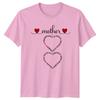 Mother Heart Word Art Graphic TShirt Strong Loving Mom Gift Tee