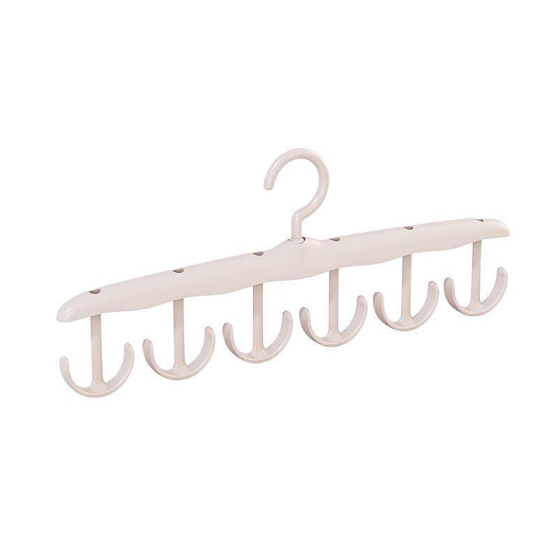 12-Hook Rotating Hanger Space-Saving Closet Organizer For Ties Belts Underwear Portable Home & Dorm Storage