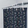 Tenda da Doccia Motivo Uccello Nero Impermeabile Decorazione Bagno Tessile per la Casa Vintage Stile Rustico Rivestimento Lavabile
