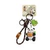 Kawaii Panda Keychain Chinese Style Car Key Ring Creative Panda Dolls Pendant  Key Decor