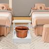 Mobilny Stołek pod Stopy do Pedicure na Kółkach, Podnóżek Pedicure, Stołek do Kąpieli Stóp Odpowiedni do Pedicure, Pielęgnacji Dłoni i Masażu