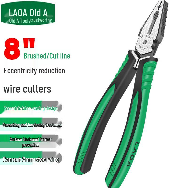 LAOA Industrial Eccentric Combination Pliers