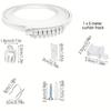 5 Meter Ceiling Curtain Track Kits with Rollers Hook and Brackets Flexible Bendable Rails Accessories for Home Decors