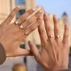 Exquisite Adjustable Chain Ring Elegant Women Link Chain Ring Delicate Finger Jewelry  Party