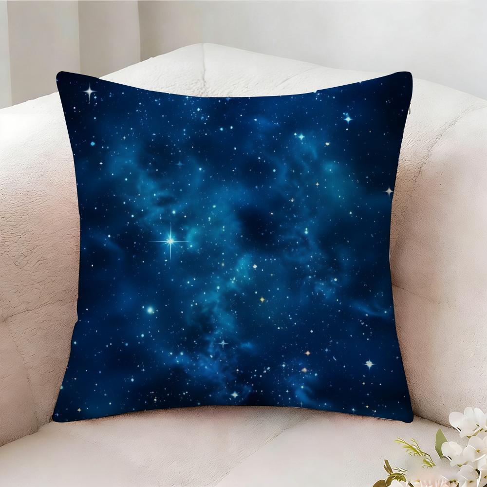 Space Starry Sky Pillow Case Pillowcase Doublesided Printed Sofa Cushion Bedroom Headboard Pillow