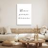 Canvas Print, Inscription Live Your Dreams