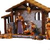 Resin Nativity Figurines Set Xmas Sculpture Holiday Season Decor Miniatures Family