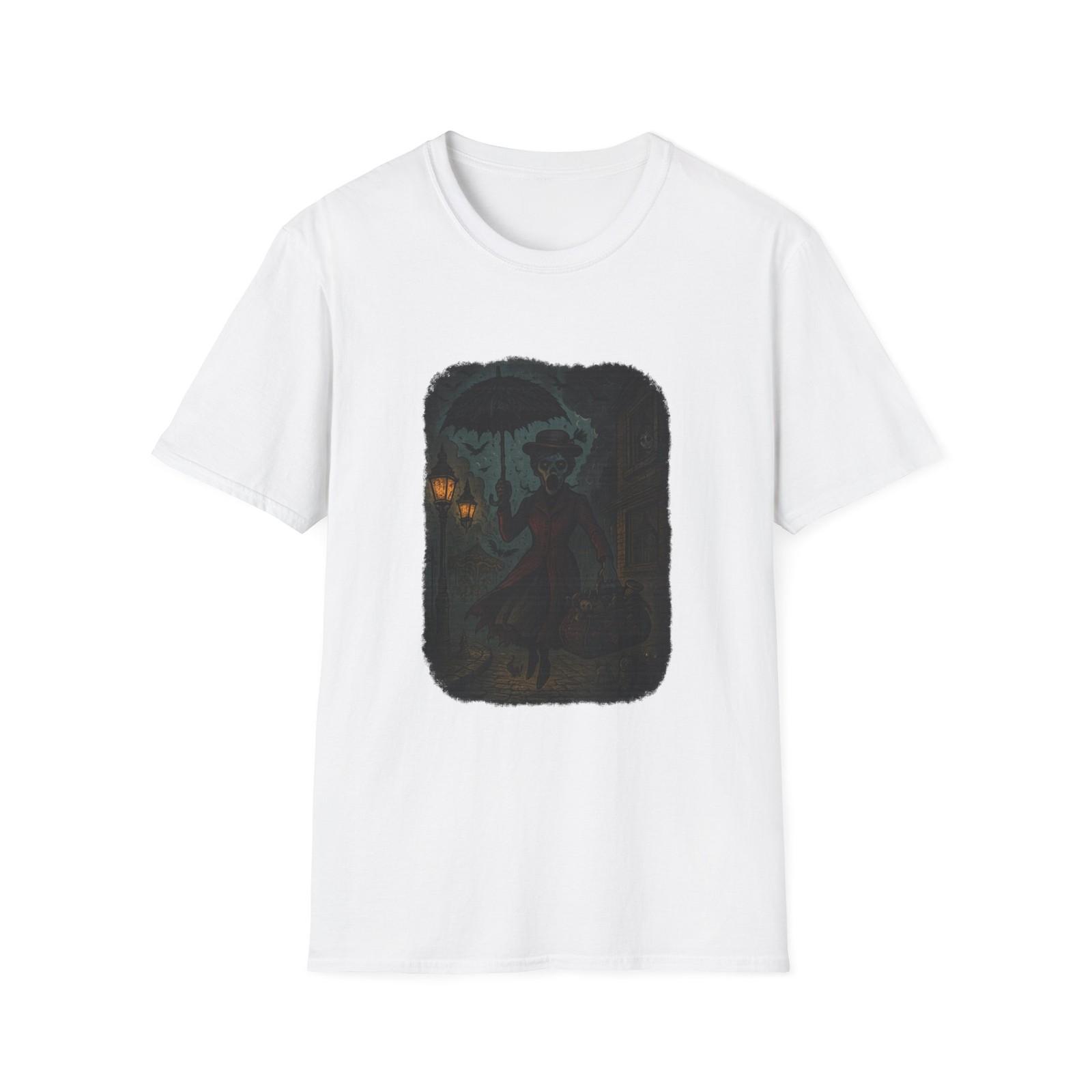 Demon Nanny Mary Poppins Cursed Unisex T-Shirt, Cute Graphic Tee S разноцветный