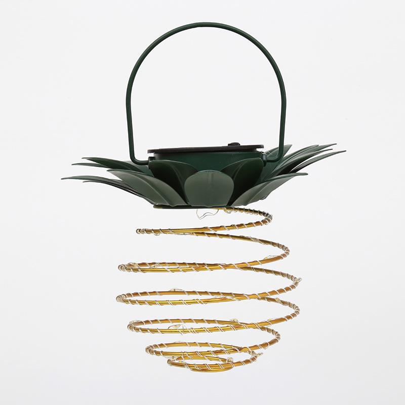 Solar Pineapple Lamp: Outdoor LED Copper Wire String Lights for Courtyard Decoration