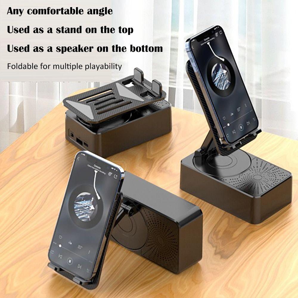 HD Sound Handyhalter mit Lautsprecher Faltbare Handyhalterung Neu Bluetooth Audio Handyhalter