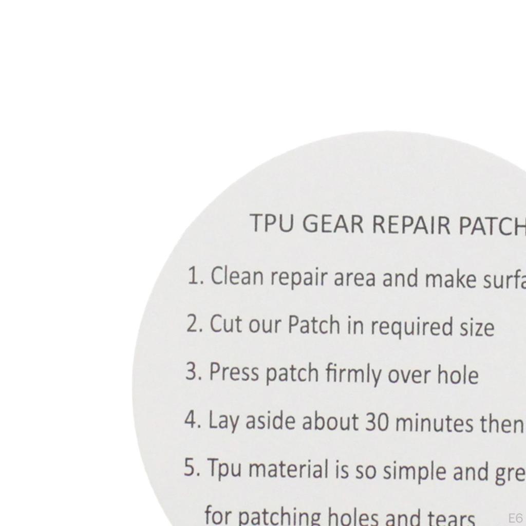 Pool Repair Patches Tent Patch TPU Easy To Use Transparent for Sleeping Bags
