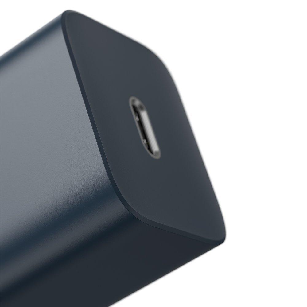 Baseus Super Si 20W USB-C Quick Charger with Lightning Cable - 1m Blue (Model TZCCSUP-B03)