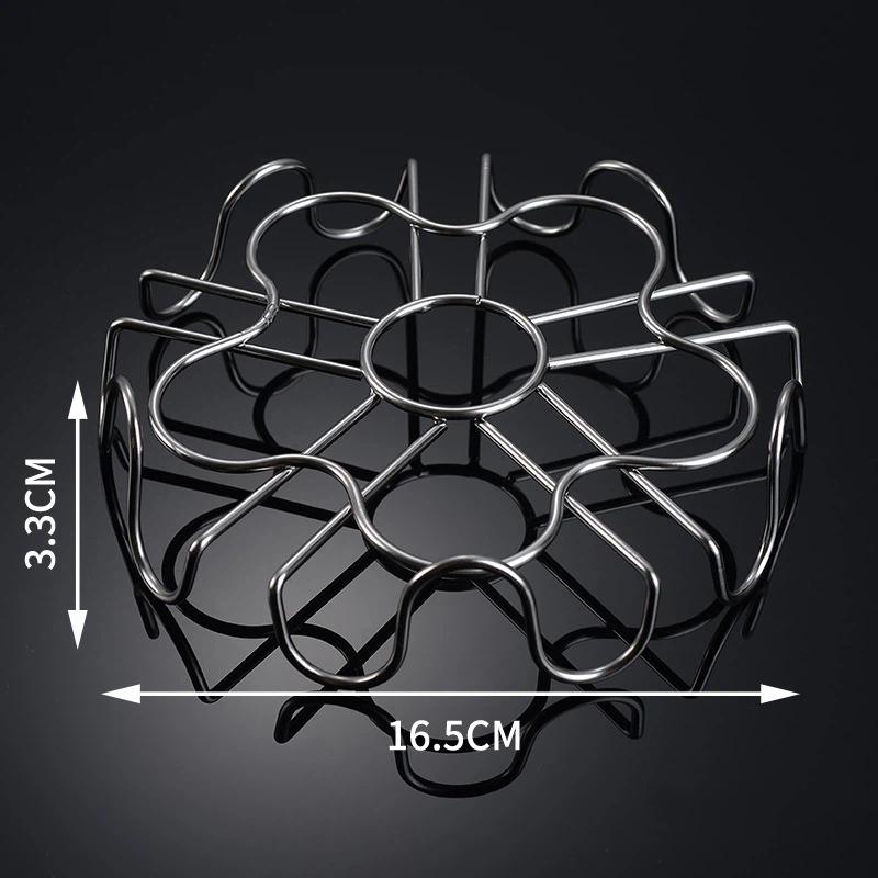 Egg Steamer Rack Circular Waves Food Contact Safe Stainless Steel Multifunctional Steaming Holder for Baby Food Cooking