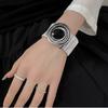1pc of European and American Style Heavy-duty Hand-wound Coil Bracelet, Fashionable Design, Light Luxury Temperament, Punk Arm Ring