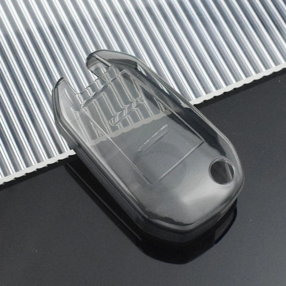 Transparent Car Key Case Full Cover Holder for Peugeot 3008 208 308 508 408 2008 307 4008 for Citroen C4 C4L CACTUS C3 C6 C8