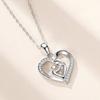 European Inlaid Diamond Mother-Child Hug Necklace: Light Luxury Mother's Day Clavicle Chain Gift