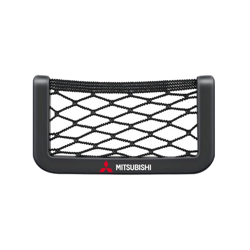 Auto-Netztasche Handyhalter Aufbewahrungsnetzbox Taschenorganizer für Mitsubishi ASX Lancer Pajero Outlander L200 EVO Lancer EX
