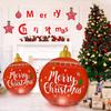 Runtowo Big PVC Inflatable Ball ,2025 Christmas Decor for Home,Santa Claus Snowman Christmas Ornaments,Xmas Gifts ,2026 New Year