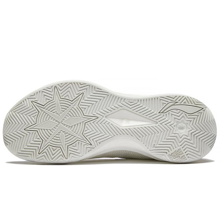 New LiNing Liren 3 White Pearl Cushioning Anti Slip And Wear Resistant High Top Basketball Shoes Mist White ABAS089-1