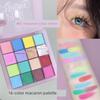 Colorful Makeup Eyeshadow Palette, Macaron Dopamine Stage Makeup, Multi-Color Eye Makeup, Makeup Artist's Special Carmela Eyeshadow
