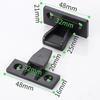 6 set Black Furniture Joint Bracket ABS Panel Connection Bracket  Decorative Paneling