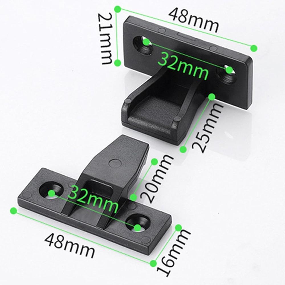 6 set Black Furniture Joint Bracket ABS Panel Connection Bracket Decorative Paneling
