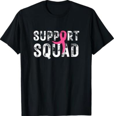 Breast Cancer Warrior Support Squad Breast Cancer Awareness T-ShirtQ