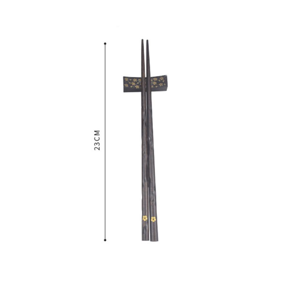 5 Pairs Japanese Wood Chopstick Nonslip Design Sushi Chopsticks Reusable Chinese Korean Cuisine Chopsticks for Restaurant Home