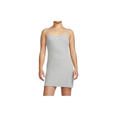 Sportswear American Vintage Solid Color Casual Sports Tank Dress Women Dresses Gray DM6231-063