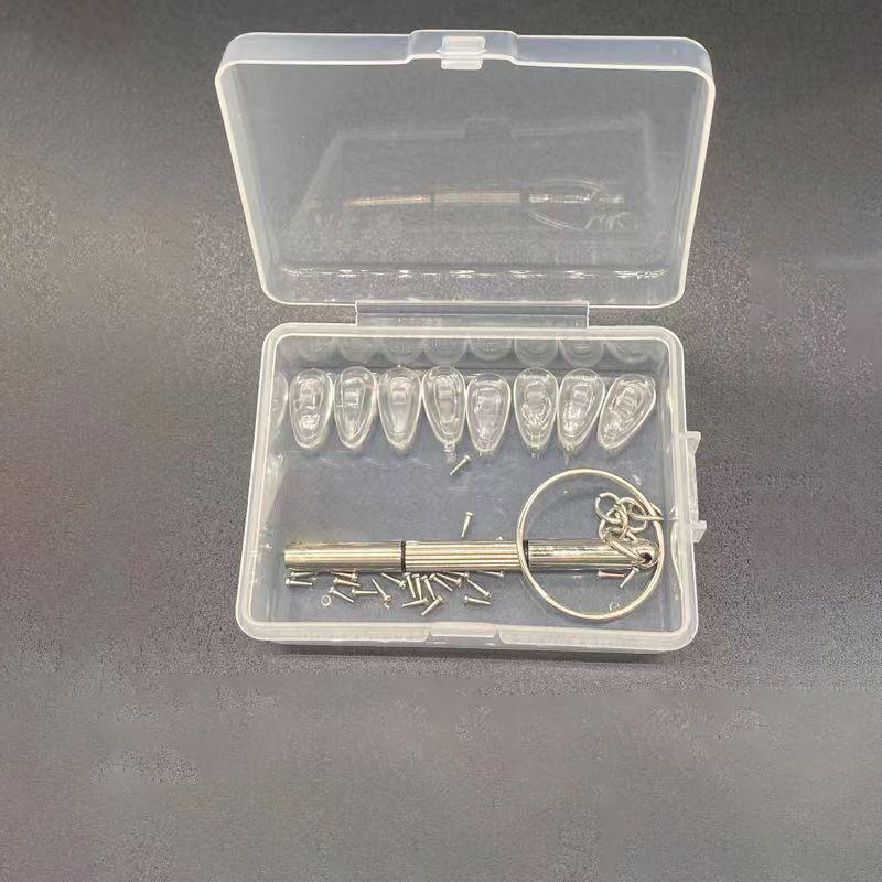 20pcs Anti-slip Nose Pad Eyeglasses Nose Pads with Screwdriver Soft Silicone Air Chamber Glasses Replacement DIY Repair Tools