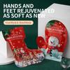 1Pair Christmas Hydrating Hand And Foot Mask,Brightening Care,For Hands And Feet,Soft And Smooth,Rej